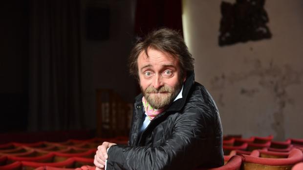 Tim FitzHigham in the Guildhall Theatre, King’s Lynn